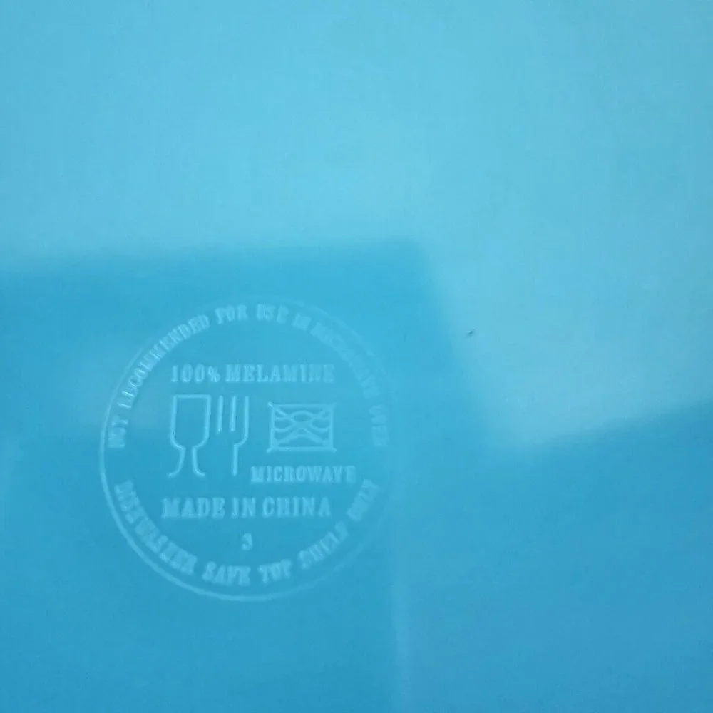 1 *Replacement* White Top / Blue Base 100% Melamine Square 10